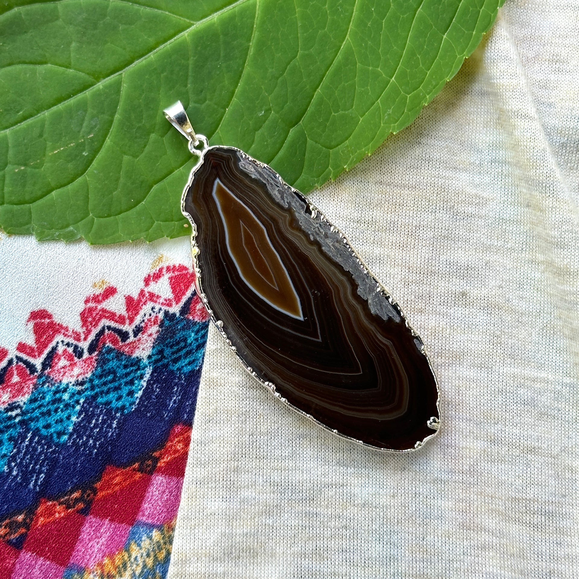 Agate Slice Pendant