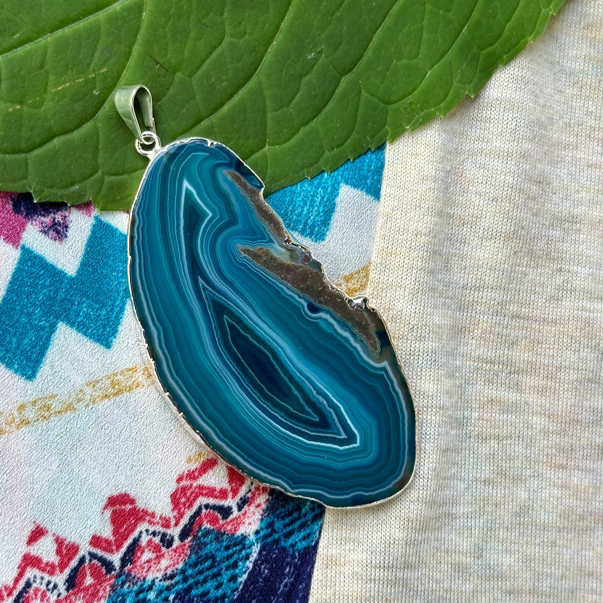 Agate Slice Pendant