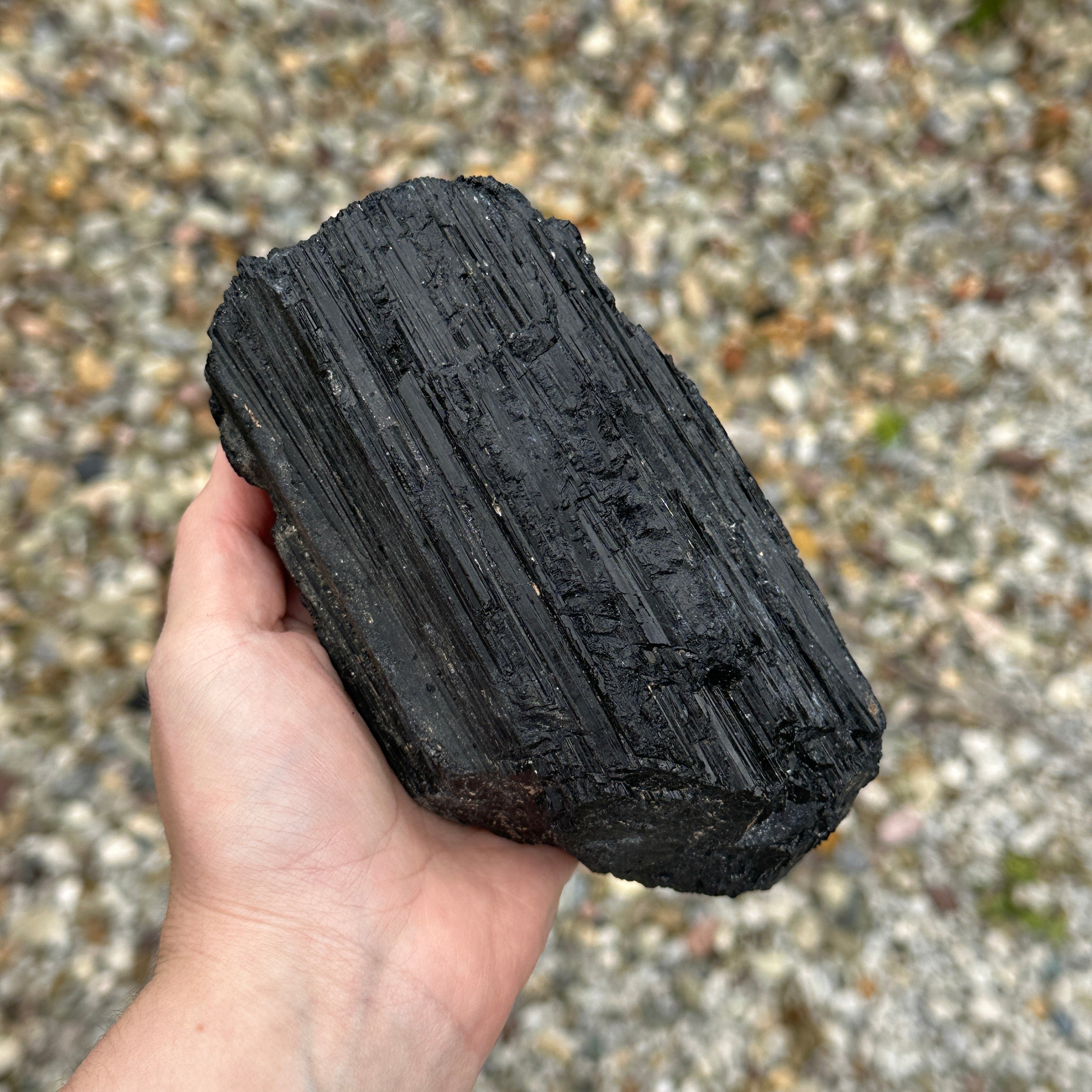 X Large Natural Black Tourmaline Specimen