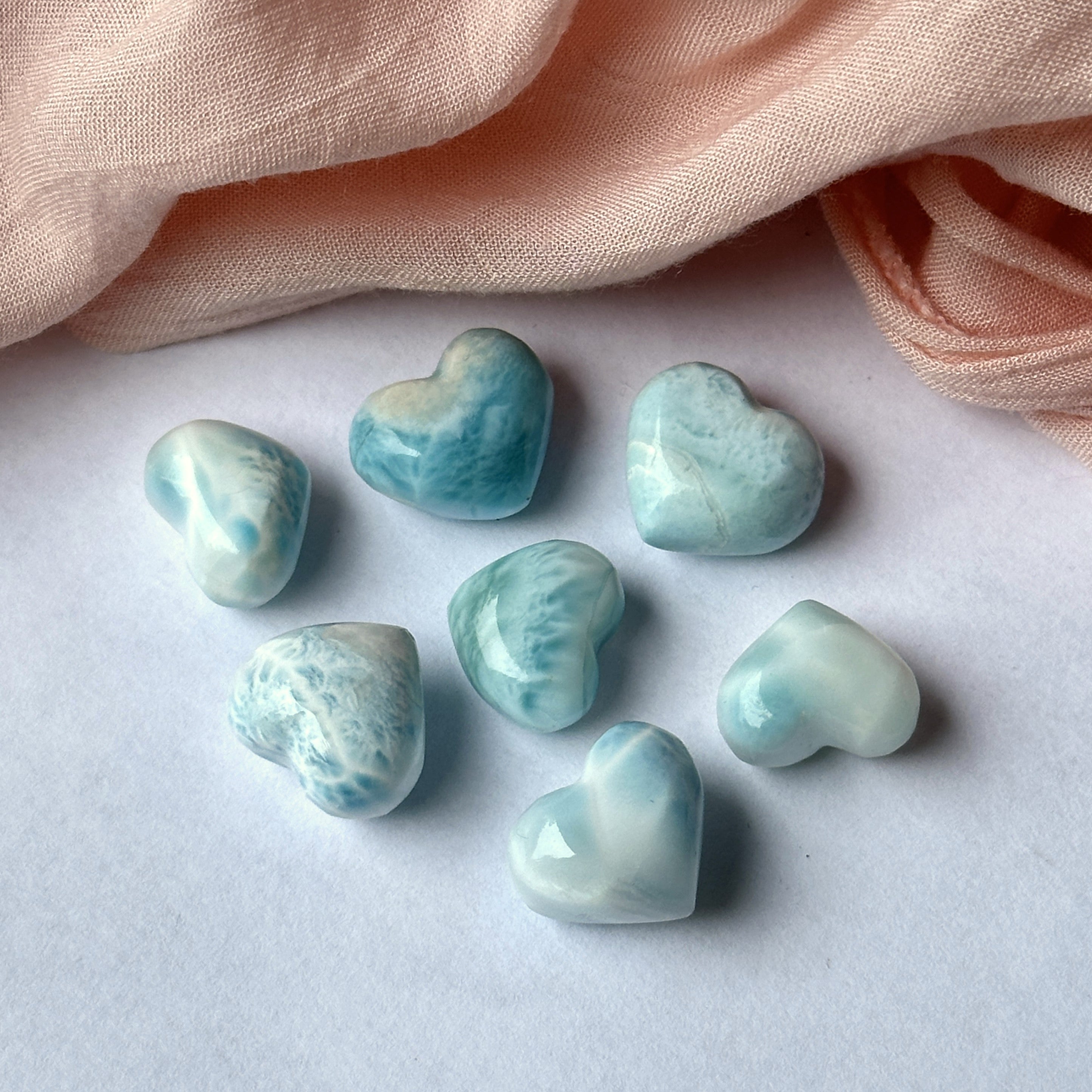Genuine Grade AAA Larimar Super Mini Hearts