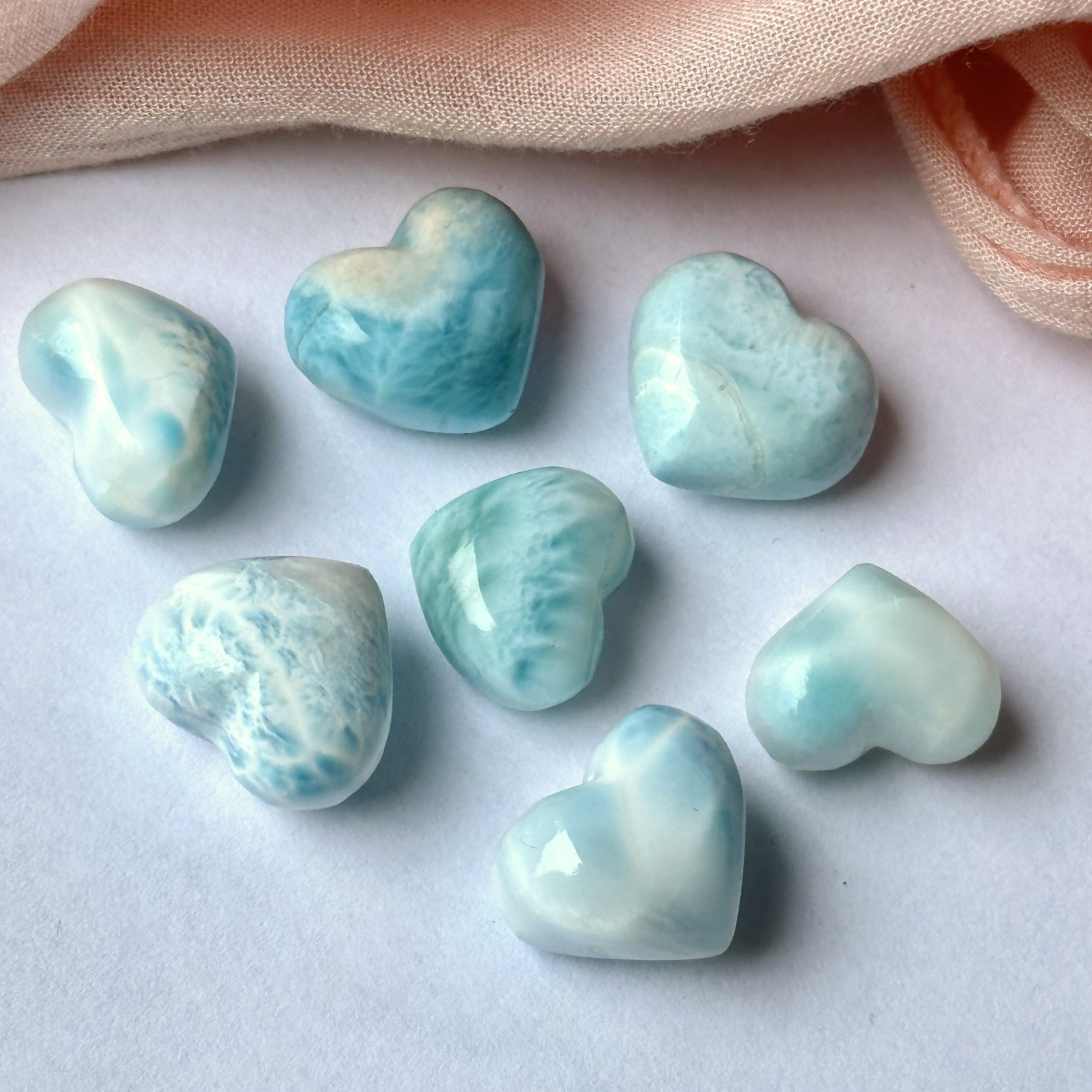 Genuine Grade AAA Larimar Super Mini Hearts