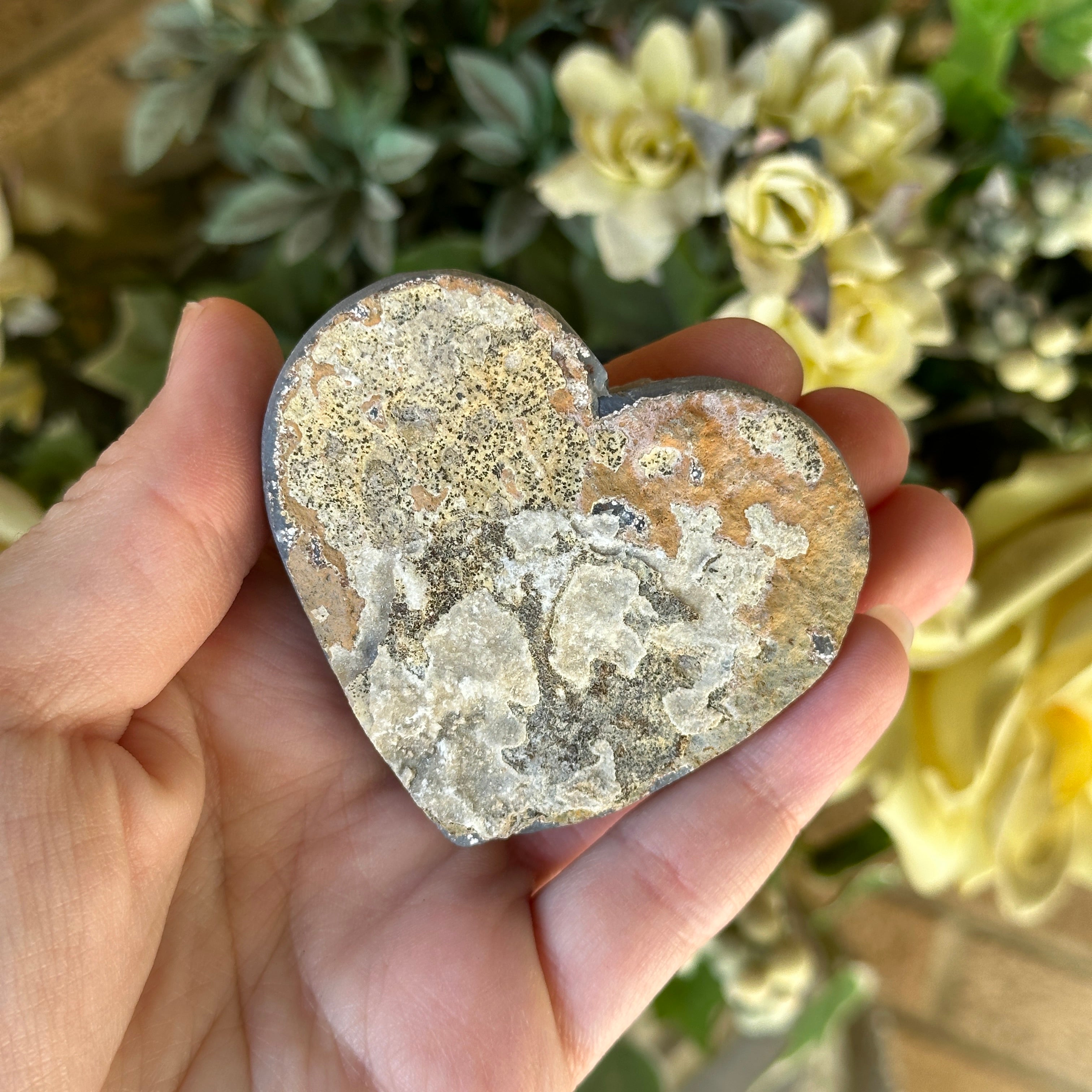 Purple Amethyst Druzy Heart Carving ~ Healing the Aura and Heart & Third Eye Chakra
