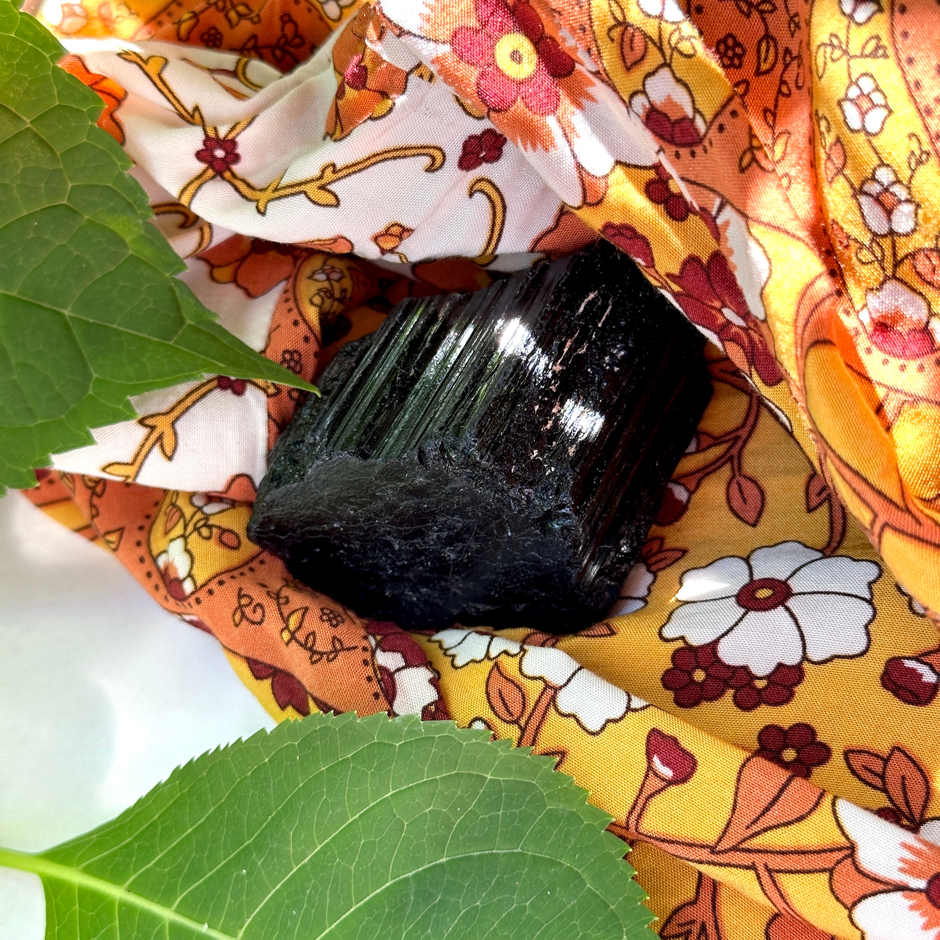 Grade A Black Tourmaline Chunky Rod ~ Perfect Size for Holding, Grounding and for Crystal Healing