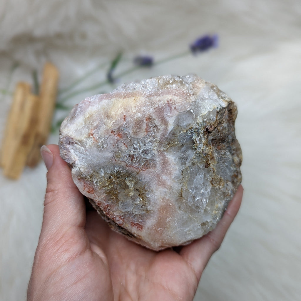 RESERVED | Gorgeous, Deep Pink Amethyst Polished Point Generator with Druzy Inclusions - Earth Family Crystals