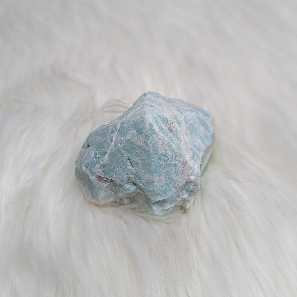 RESERVED | Watery Blue Amazonite Polished Standing Point - Earth Family Crystals