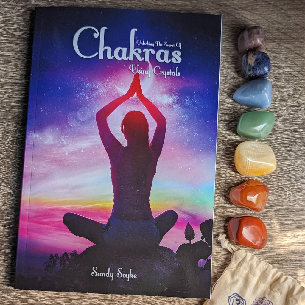 Unlocking the Secret of Chakras Using Crystals Book and Chakra Gemstone Gift Set ~ Signed Copies - Earth Family Crystals