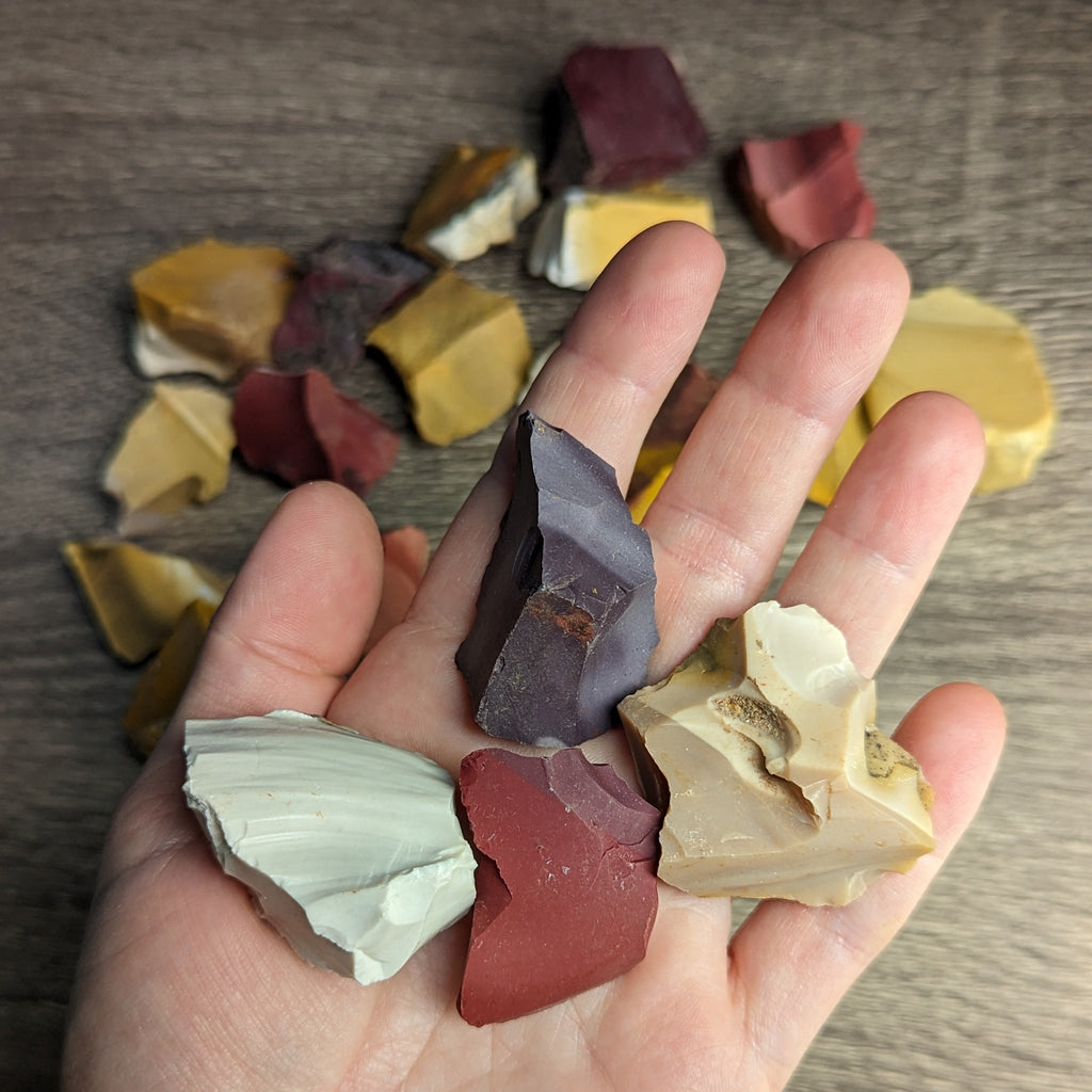 Mookaite Raw Stones Set of 3 - Earth Family Crystals