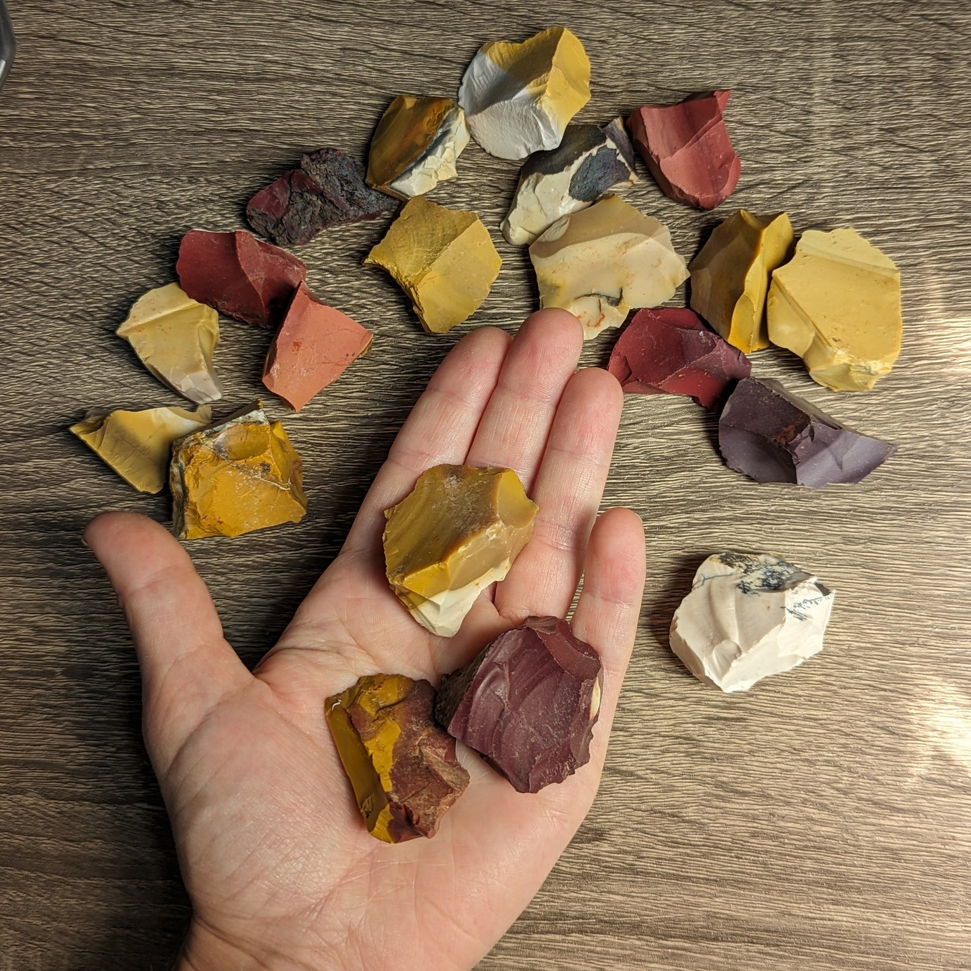 Mookaite Raw Stones Set of 3 - Earth Family Crystals