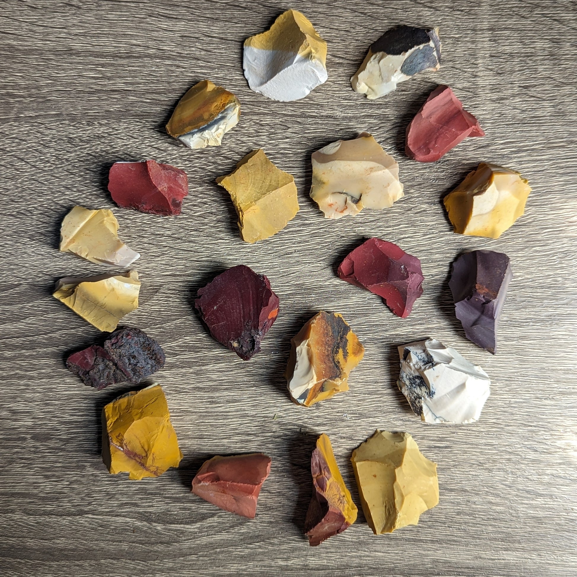 Mookaite Raw Stones Set of 3 - Earth Family Crystals