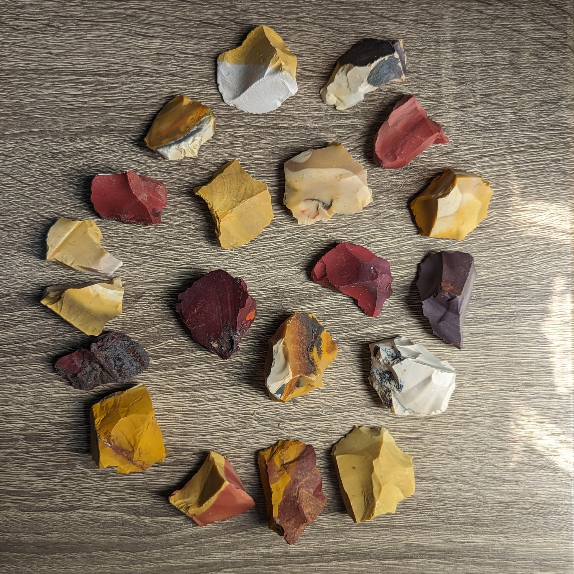 Mookaite Raw Stones Set of 3 - Earth Family Crystals