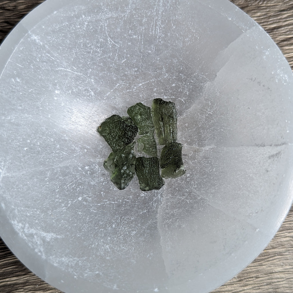 Moldavite ~ 100% Authentic, High Frequency Moldavite pieces - Earth Family Crystals