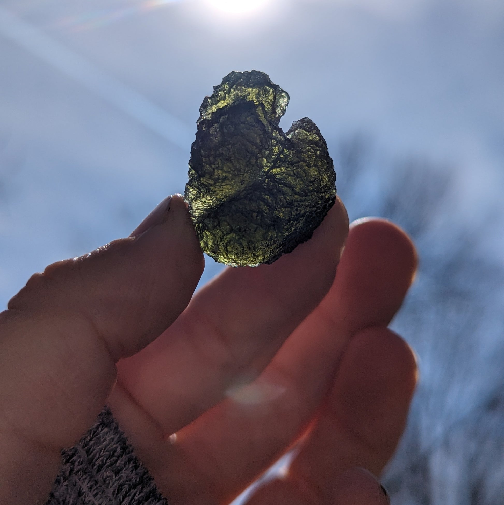 Top Grade AAA - 58ct Collectors Genuine Moldavite Natural Specimen - Locality: Czech Republic - Earth Family Crystals
