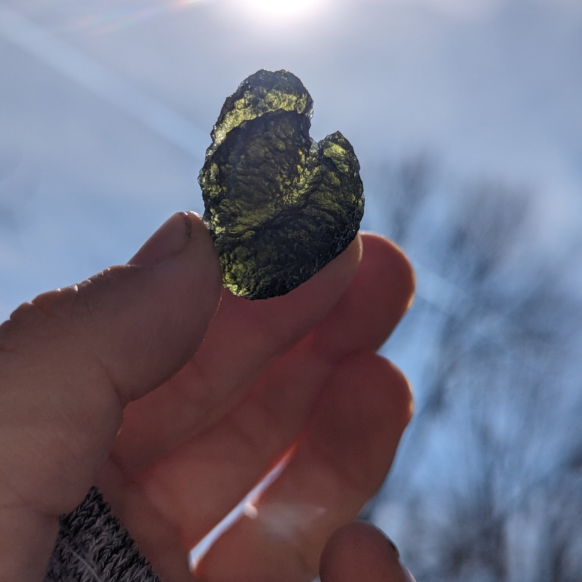 Top Grade AAA - 58ct Collectors Genuine Moldavite Natural Specimen - Locality: Czech Republic - Earth Family Crystals