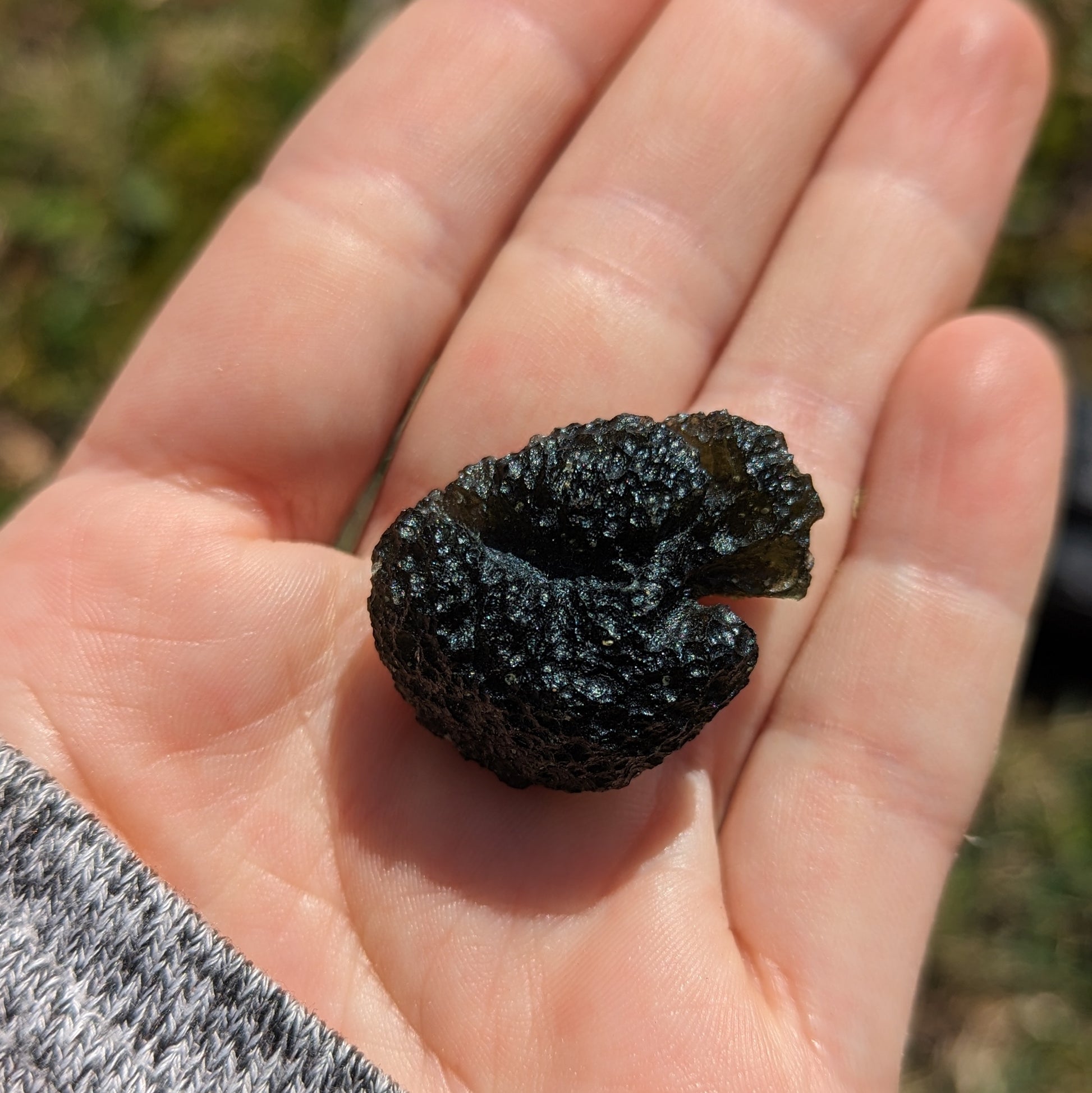 Top Grade AAA - 58ct Collectors Genuine Moldavite Natural Specimen - Locality: Czech Republic - Earth Family Crystals