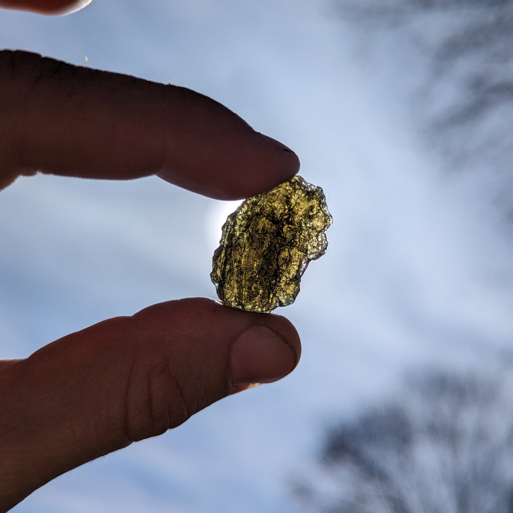 Genuine Moldavite ~Cosmic Moldavite Tektite Crystal~ Natural Moldavite - Earth Family Crystals