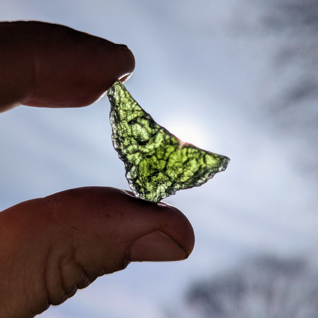 Genuine Moldavite ~Extraterrestrial Energies~ Cosmic Moldavite Tektite Crystal~ Natural Moldavite - Earth Family Crystals