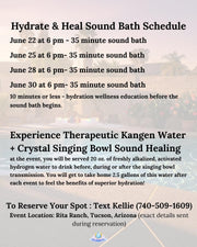 Hydrate + Heal Admission for June Events