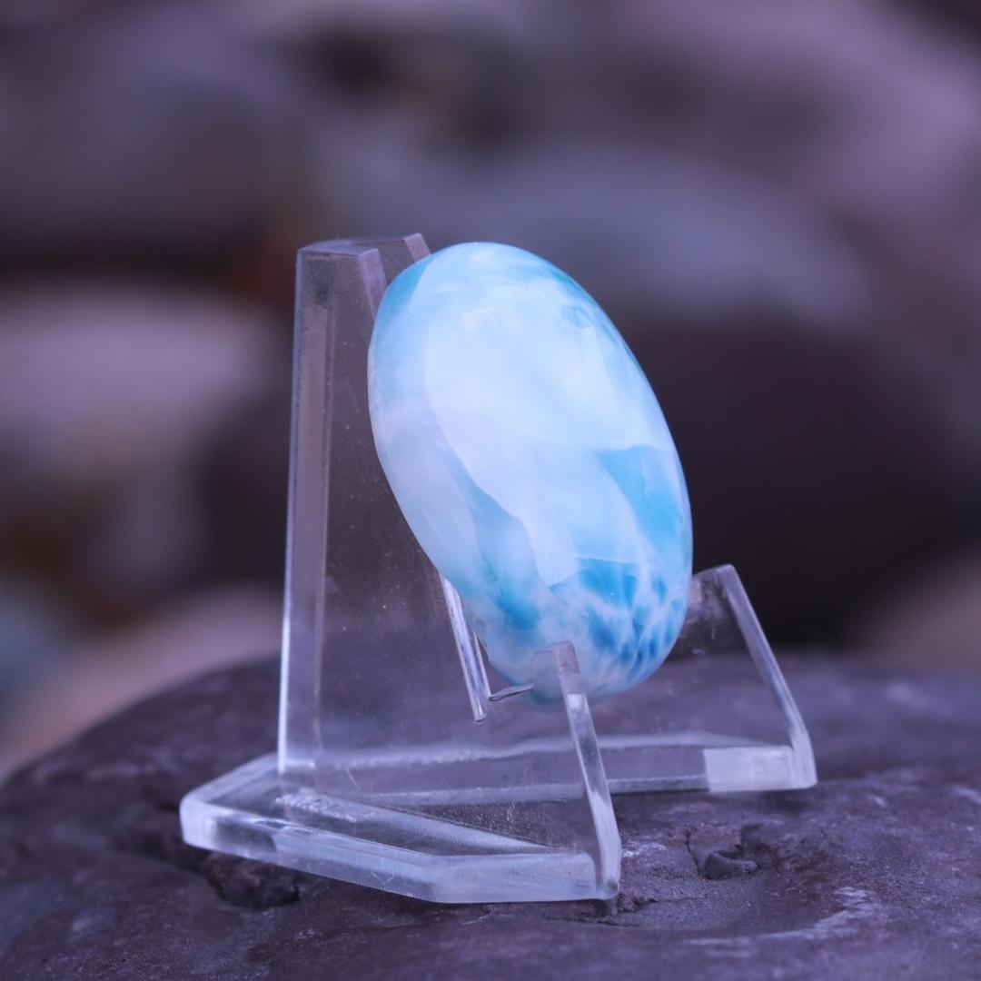 Gorgeous Blue Larimar Cabochon Crystal