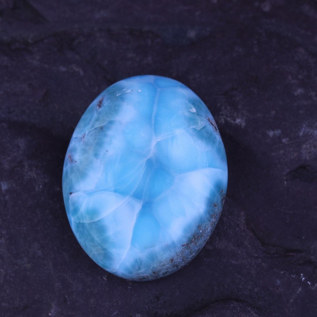 Atlantis Blue Grade A Larimar Cabochon