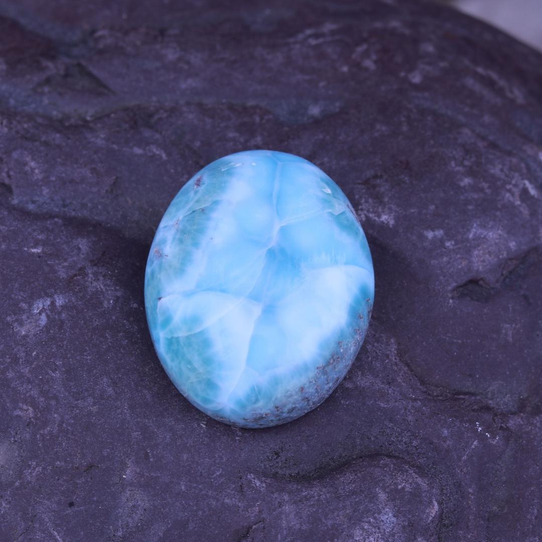 Atlantis Blue Grade A Larimar Cabochon