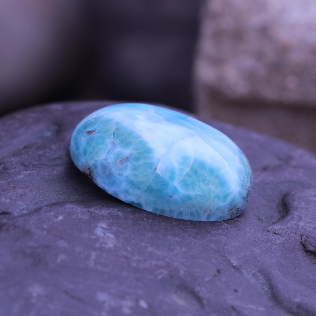 Atlantis Blue Grade A Larimar Cabochon