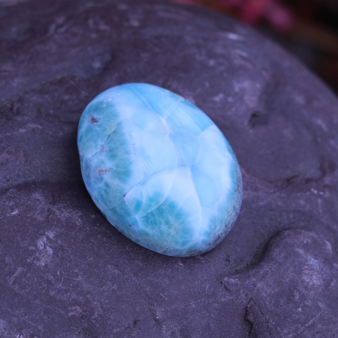 Atlantis Blue Grade A Larimar Cabochon