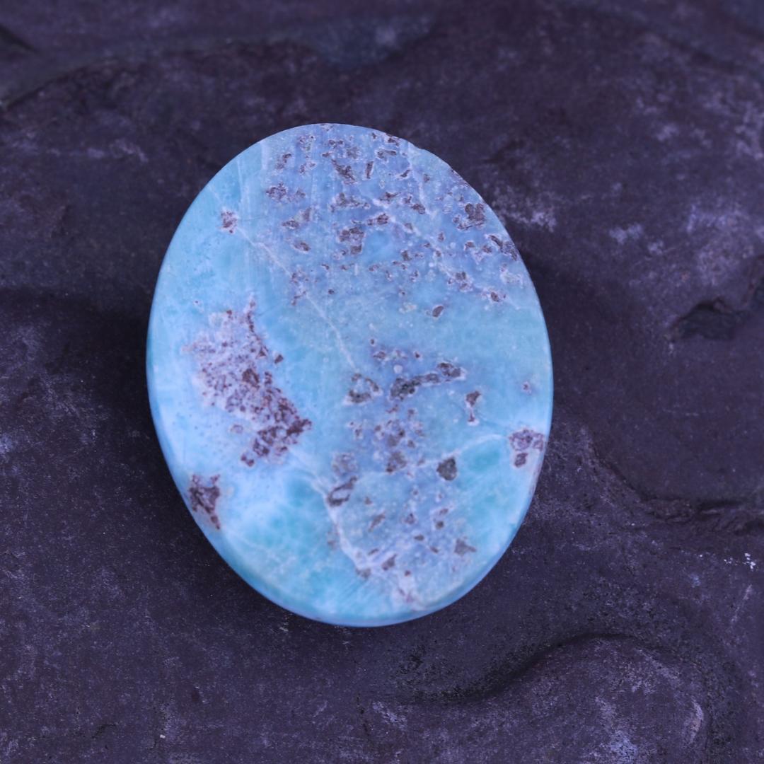 Atlantis Blue Grade A Larimar Cabochon