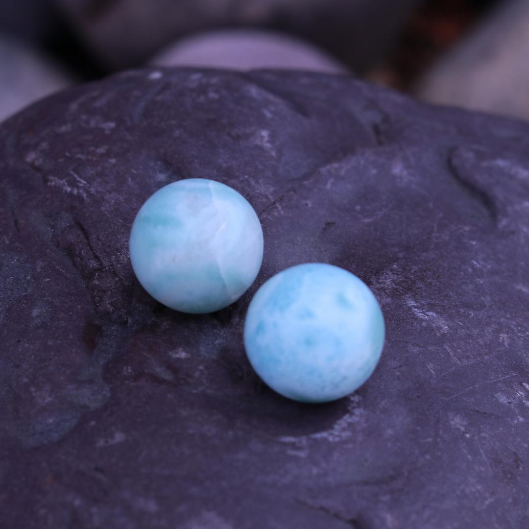 Larimar Orb Sphere Carvings 20 mm