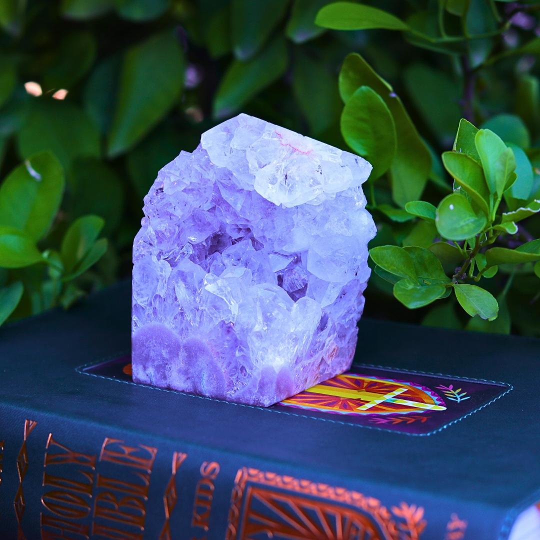 Pink Amethyst Tower Carving — Brazil