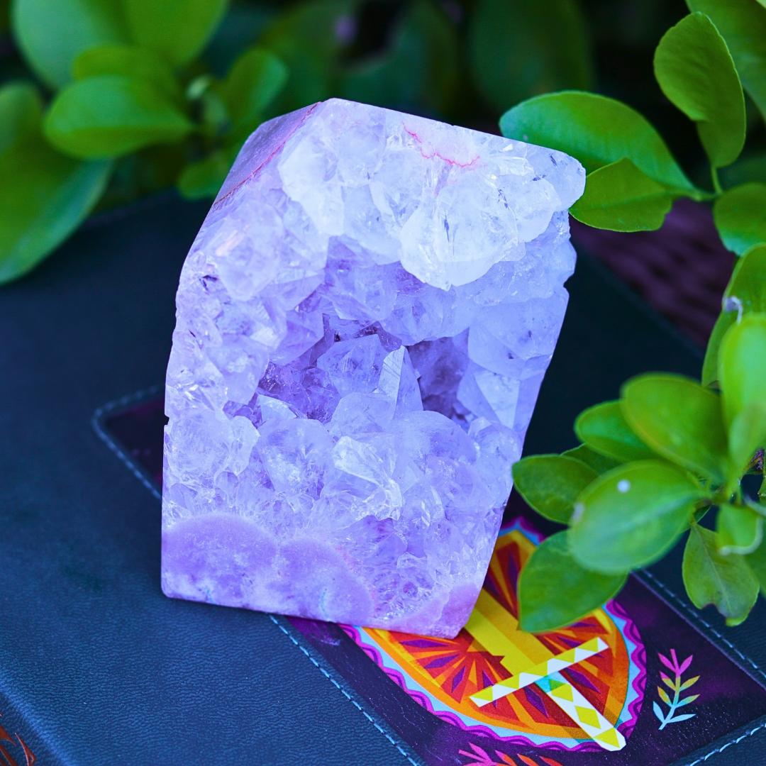 Pink Amethyst Tower Carving — Brazil