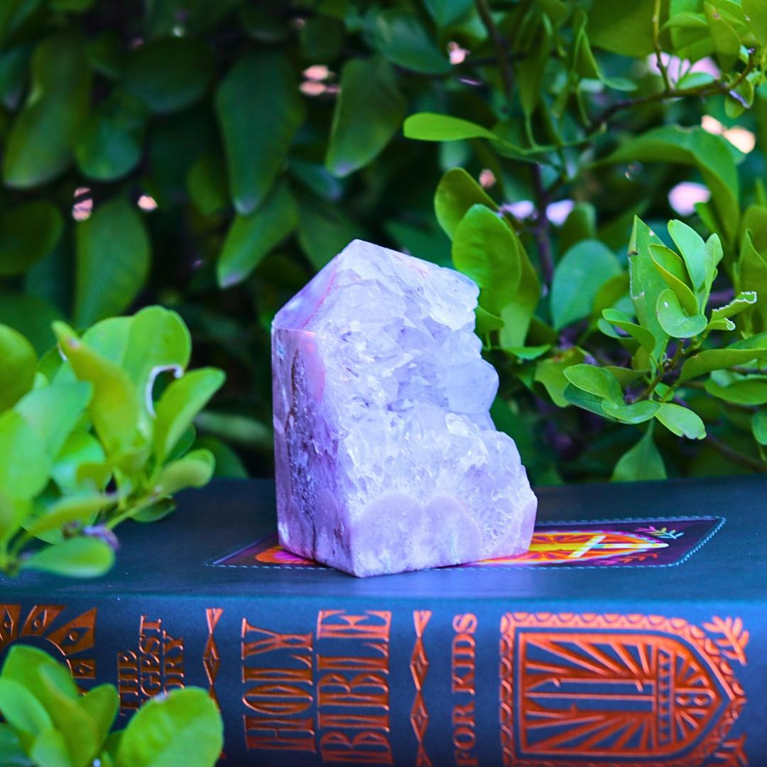 Pink Amethyst Tower Carving — Brazil