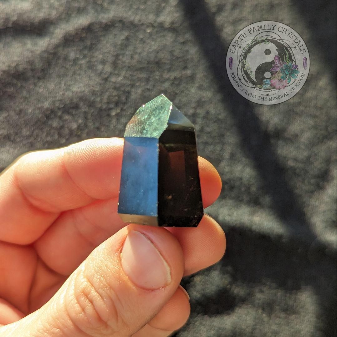 Smoky Quartz Mini Polished Point ~ Protective and Grounding Display Point ~ - Earth Family Crystals