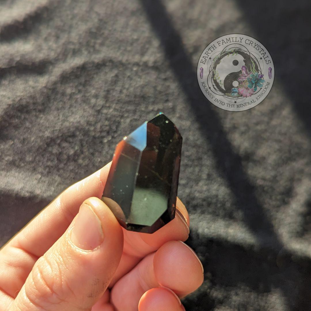 Smoky Quartz Mini Polished Point ~ Protective and Grounding Display Point ~ - Earth Family Crystals