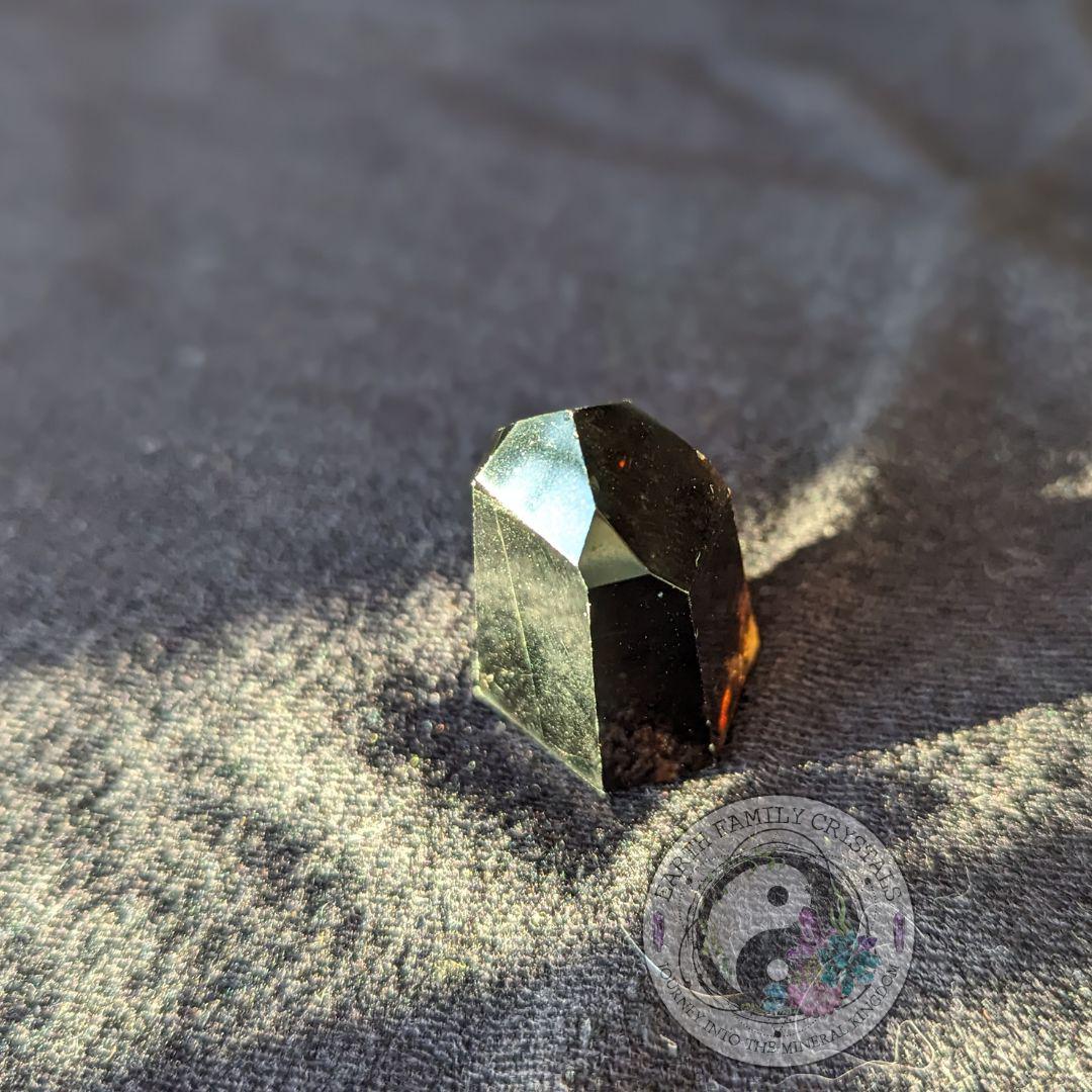 Smoky Quartz Mini Polished Point ~ Protective and Grounding Display Point ~ - Earth Family Crystals