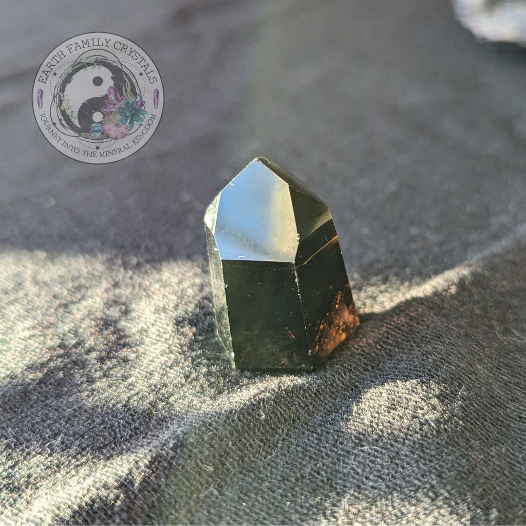 Smoky Quartz Mini Polished Point ~ Protective and Grounding Display Point ~ - Earth Family Crystals