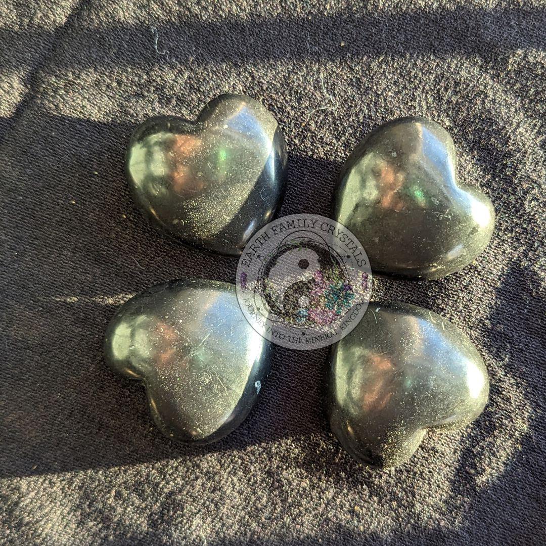 Shungite Puffy Hearts - Earth Family Crystals
