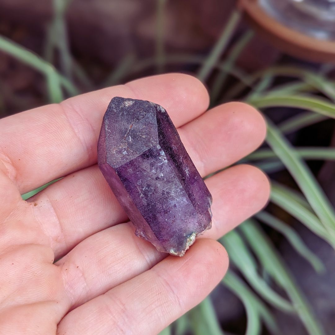 Tucson Exclusive! Rare Find Brandberg Amethyst Enhydro Crystal Points ~ Cosmic Energy that Awakens - Earth Family Crystals