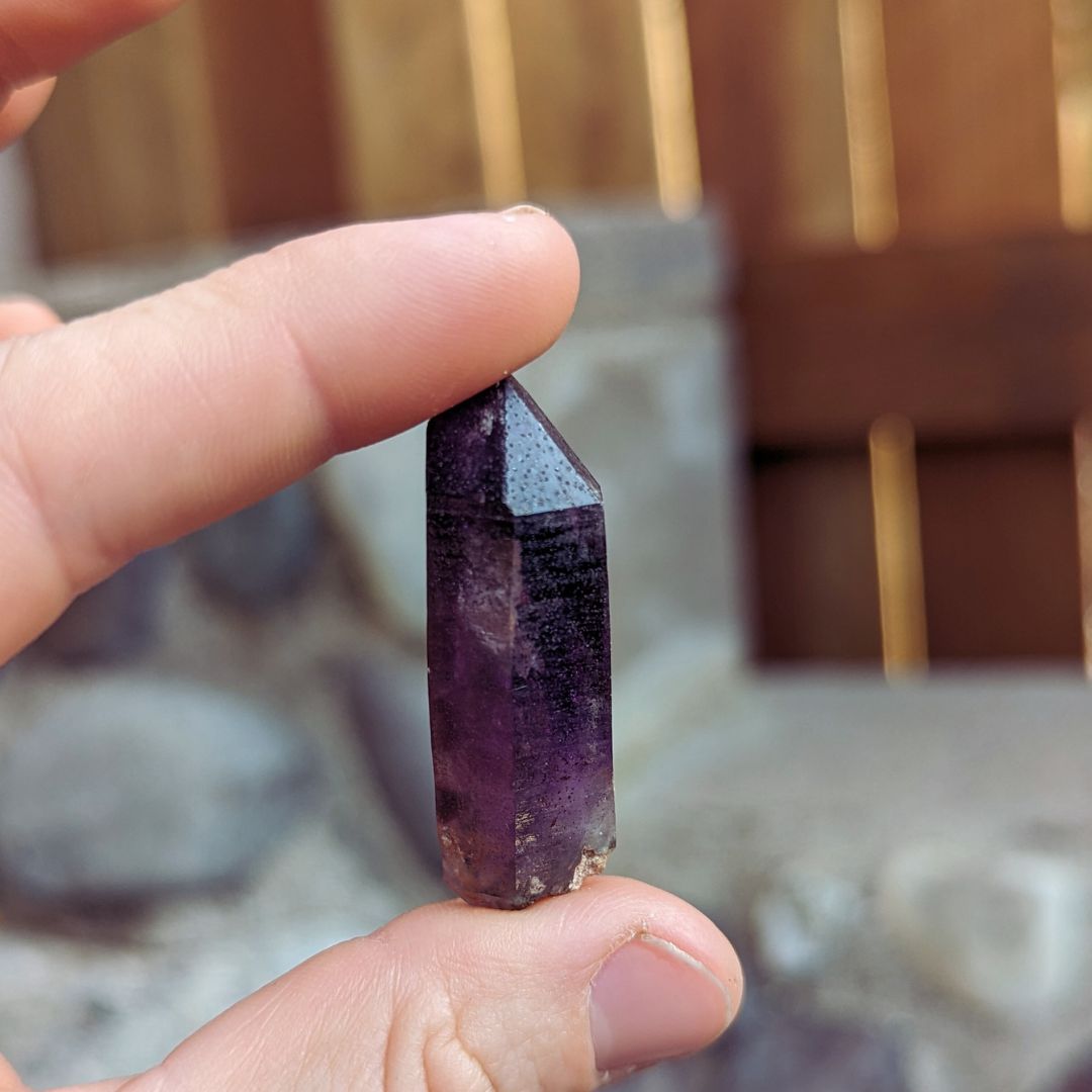 Tucson Exclusive! Rare Find Brandberg Amethyst Enhydro Crystal Points ~ Cosmic Energy that Awakens - Earth Family Crystals