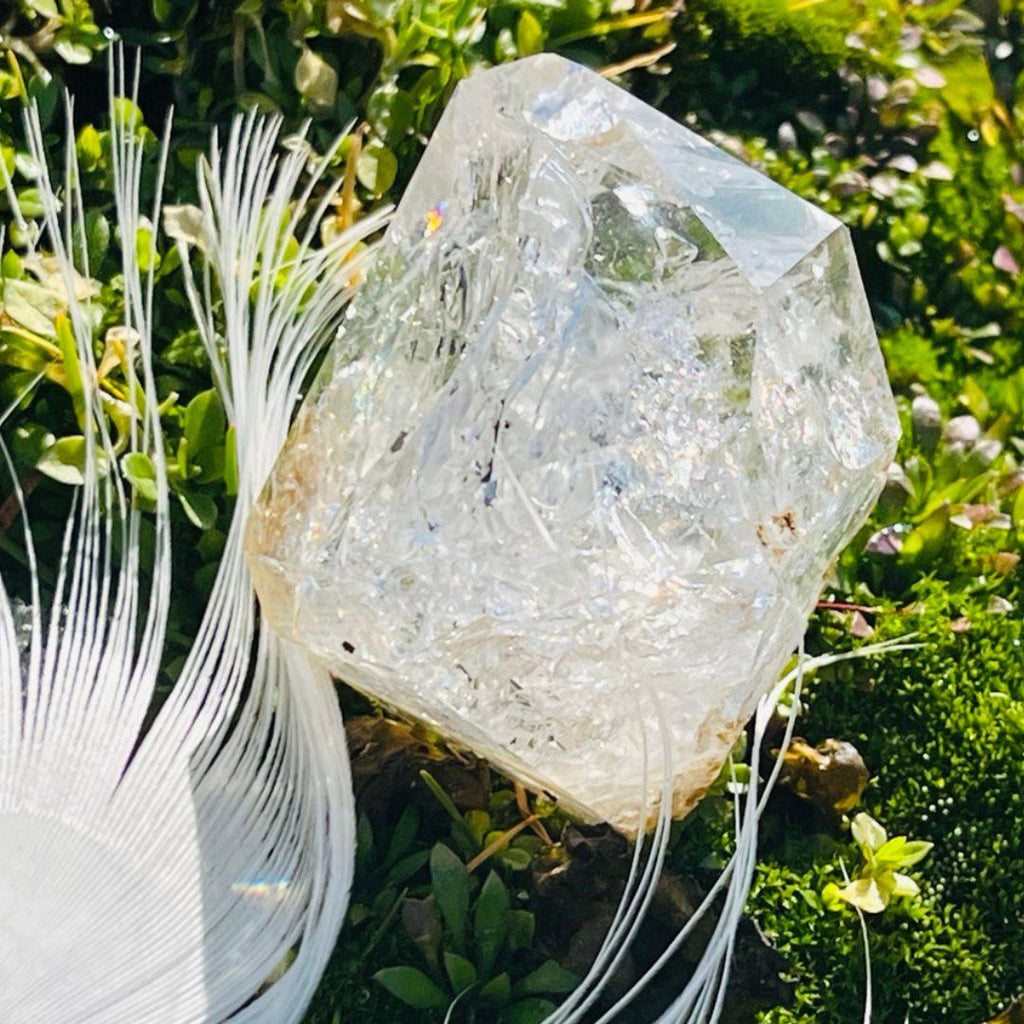 Large Herkimer Diamond Clear Quartz Crystal ~ Manifest Your Dreams- Ethically Sourced from New York- Tucson Treasure- Purchased Mine Direct - Earth Family Crystals