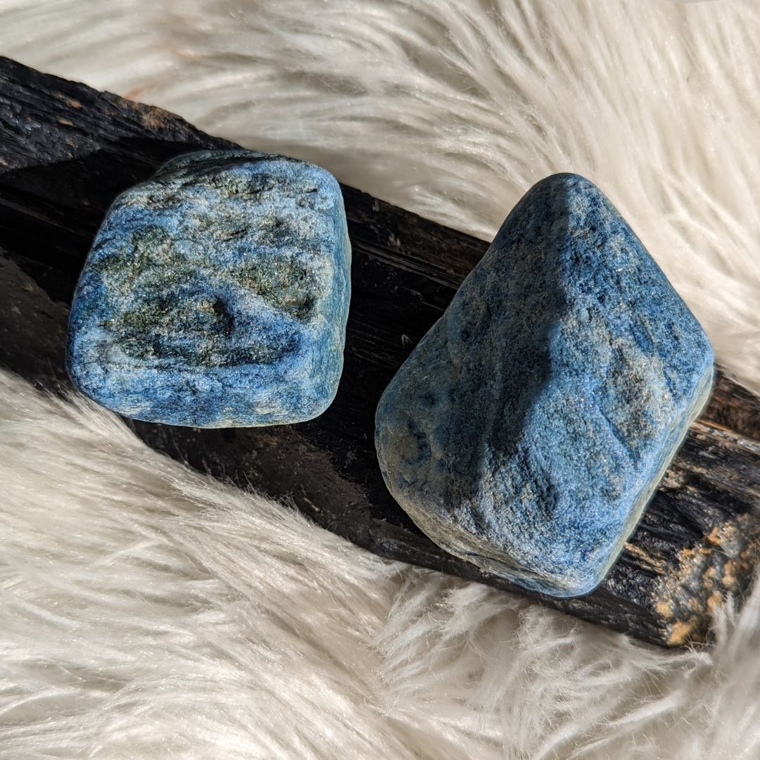 Luminescent Blue Scheelite ~ TUCSON TREASURE!~ Massive Aura Cleansing Effect ~ Large Raw Pieces - Earth Family Crystals