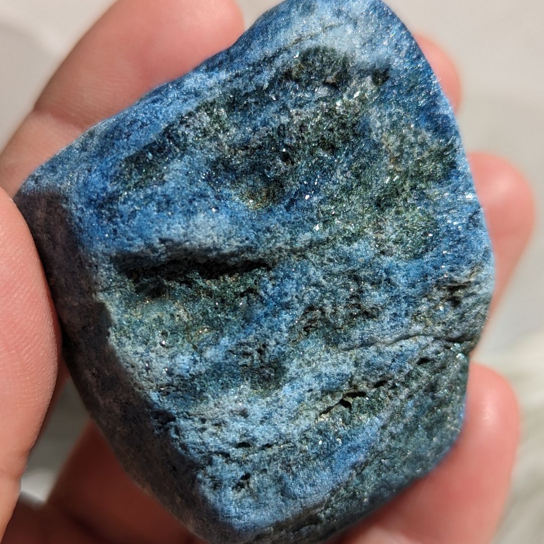 Luminescent Blue Scheelite ~ TUCSON TREASURE!~ Massive Aura Cleansing Effect ~ Large Raw Pieces - Earth Family Crystals