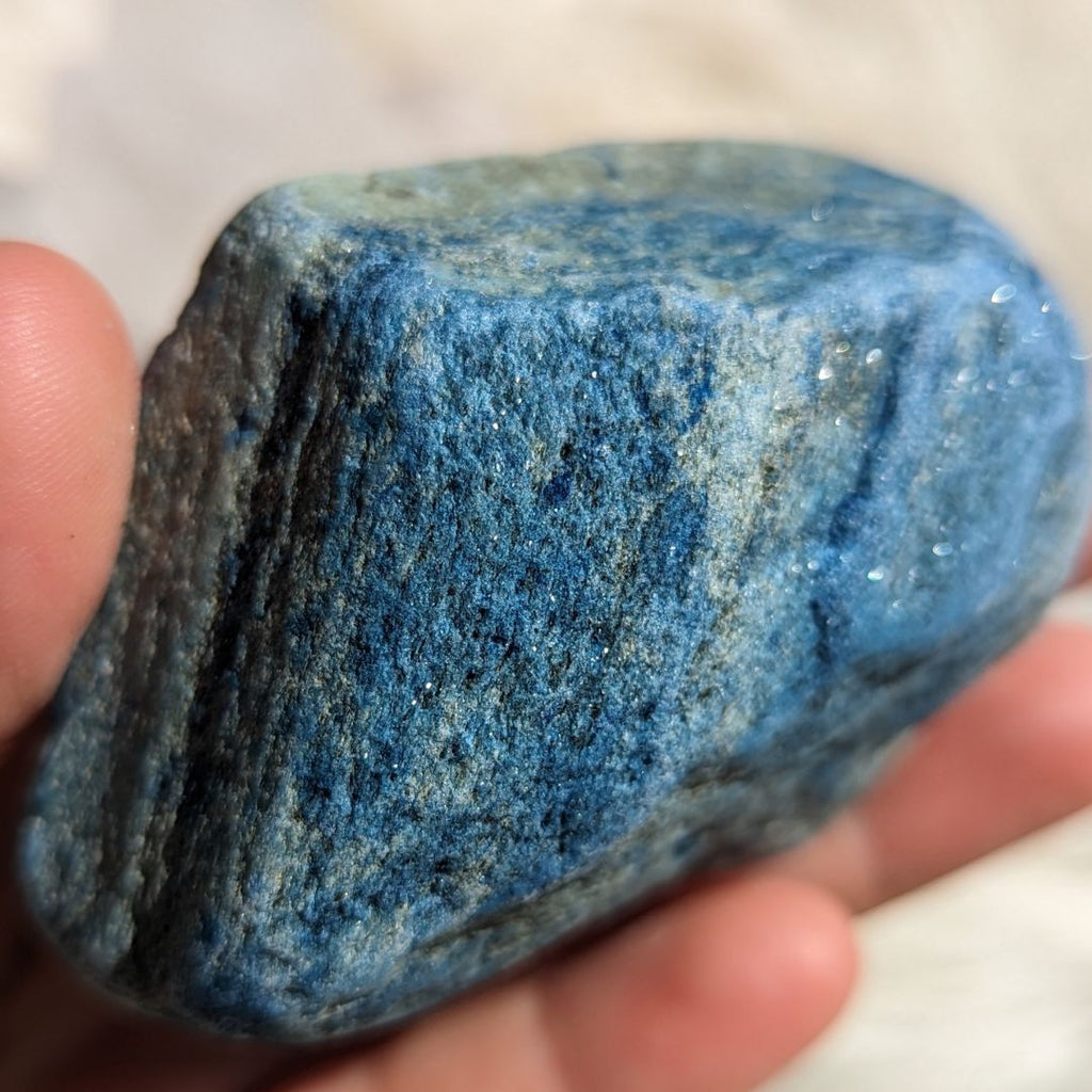 Luminescent Blue Scheelite ~ TUCSON TREASURE!~ Massive Aura Cleansing Effect ~ Large Raw Pieces - Earth Family Crystals