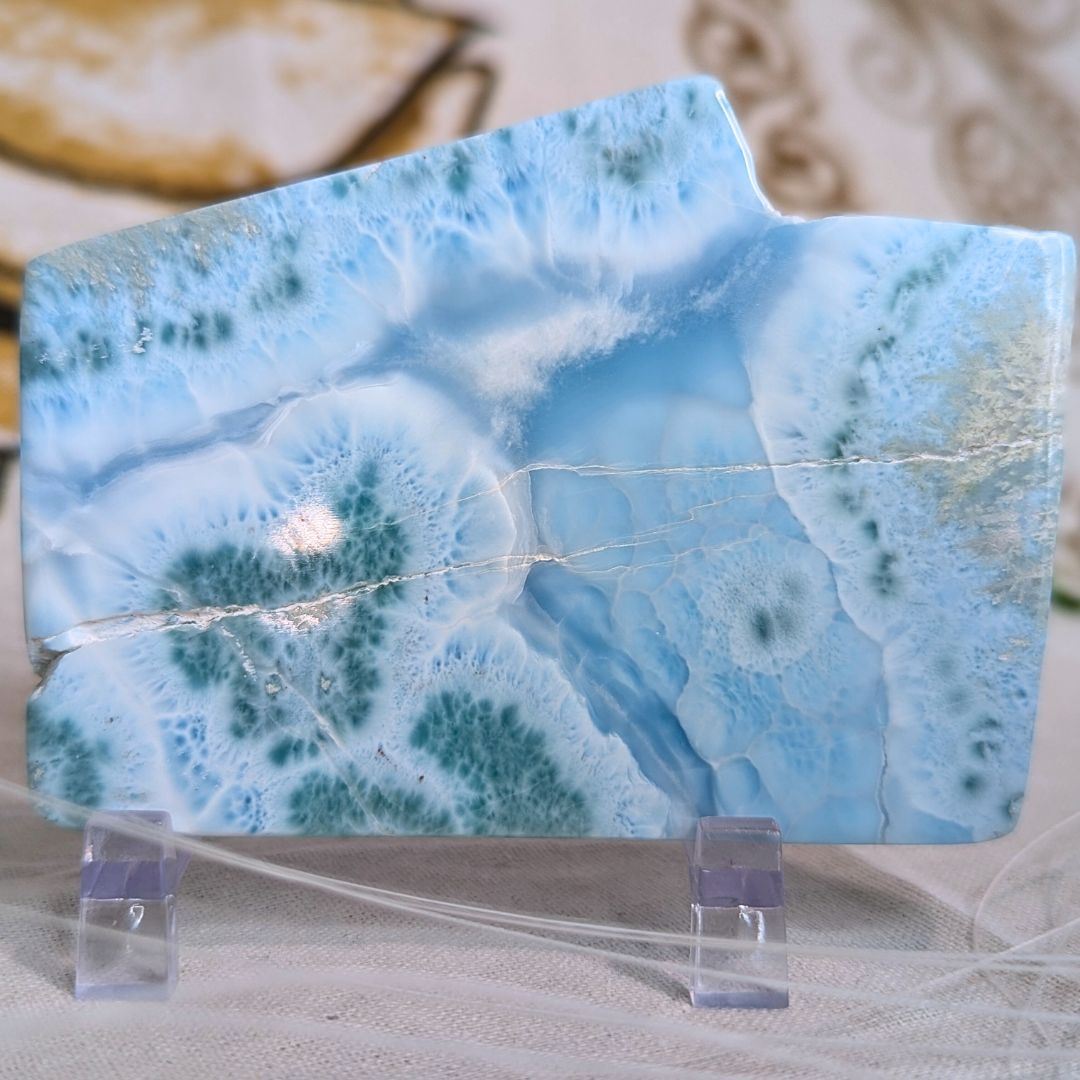 Genuine Grade A Larimar Carving from the Dominican Republic