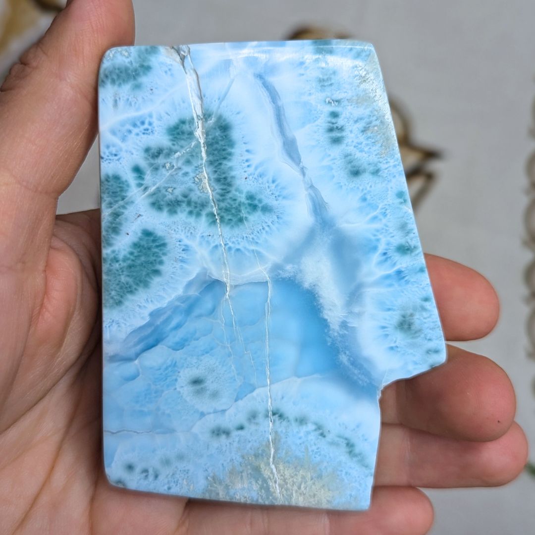 Genuine Grade A Larimar Carving from the Dominican Republic