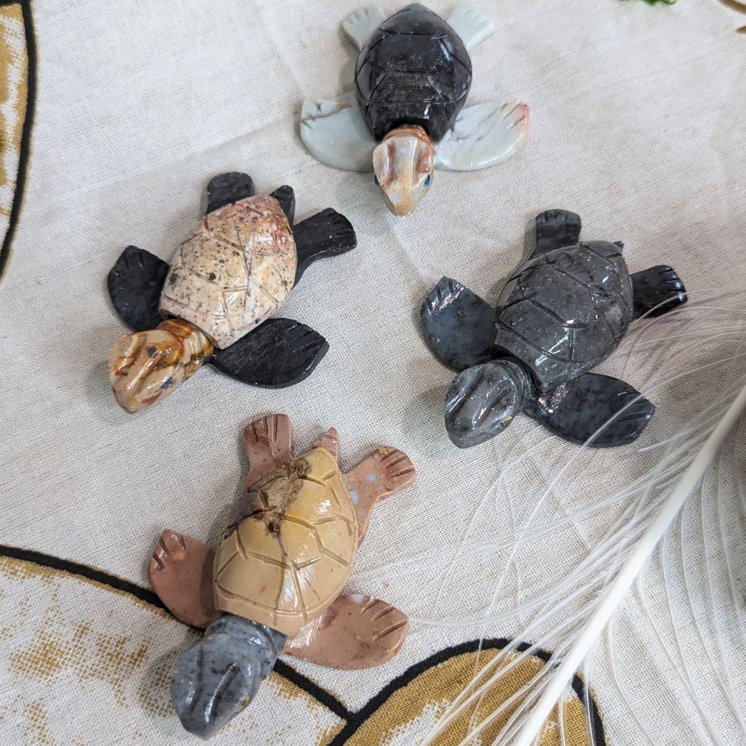 Soapstone Sea Turtles