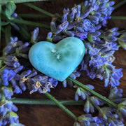 Tiny, Cute Carved Genuine Grade A Larimar Heart Carving from the Dominican Republic