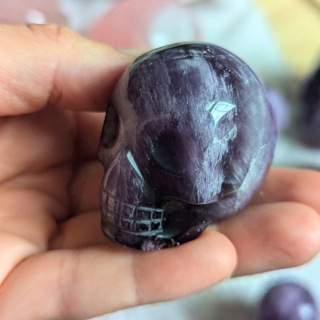 Amethyst Skull Carving from Brazil