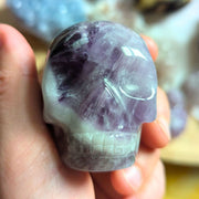Brazilian Amethyst Skull Carving