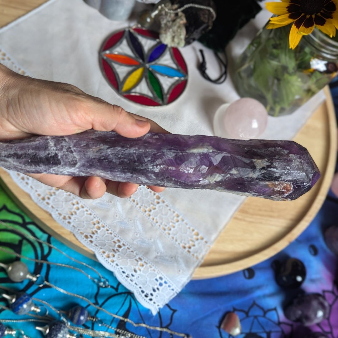 Very Unique, EX Large A Grade Natural Uruguay Amethyst Root Crystal with Frosting and Gorgeous Phantoms~ Tucson Exclusive!