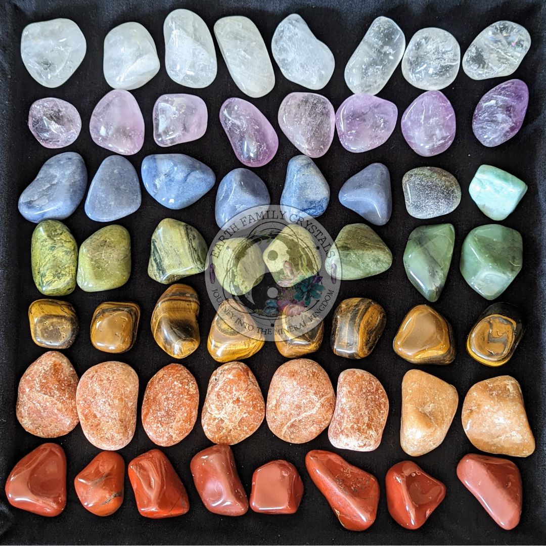 Chakra Sets ~ Tumbled and Polished Chakra Stones - Earth Family Crystals